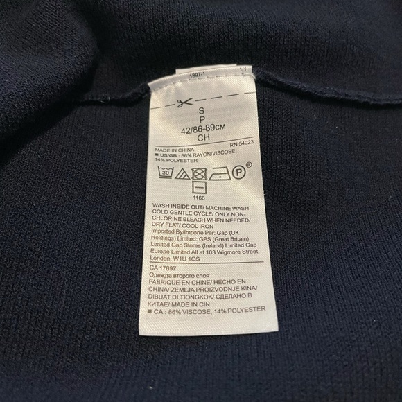 Banana Republic Navy Handkerchief Sleeve Dress - Picture 8 of 10